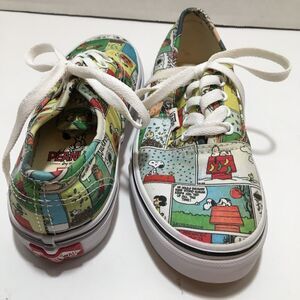 VANS Peanuts Snoopy and The Gang Authentic Sneakers Child Toddler Sz 1 Shoes